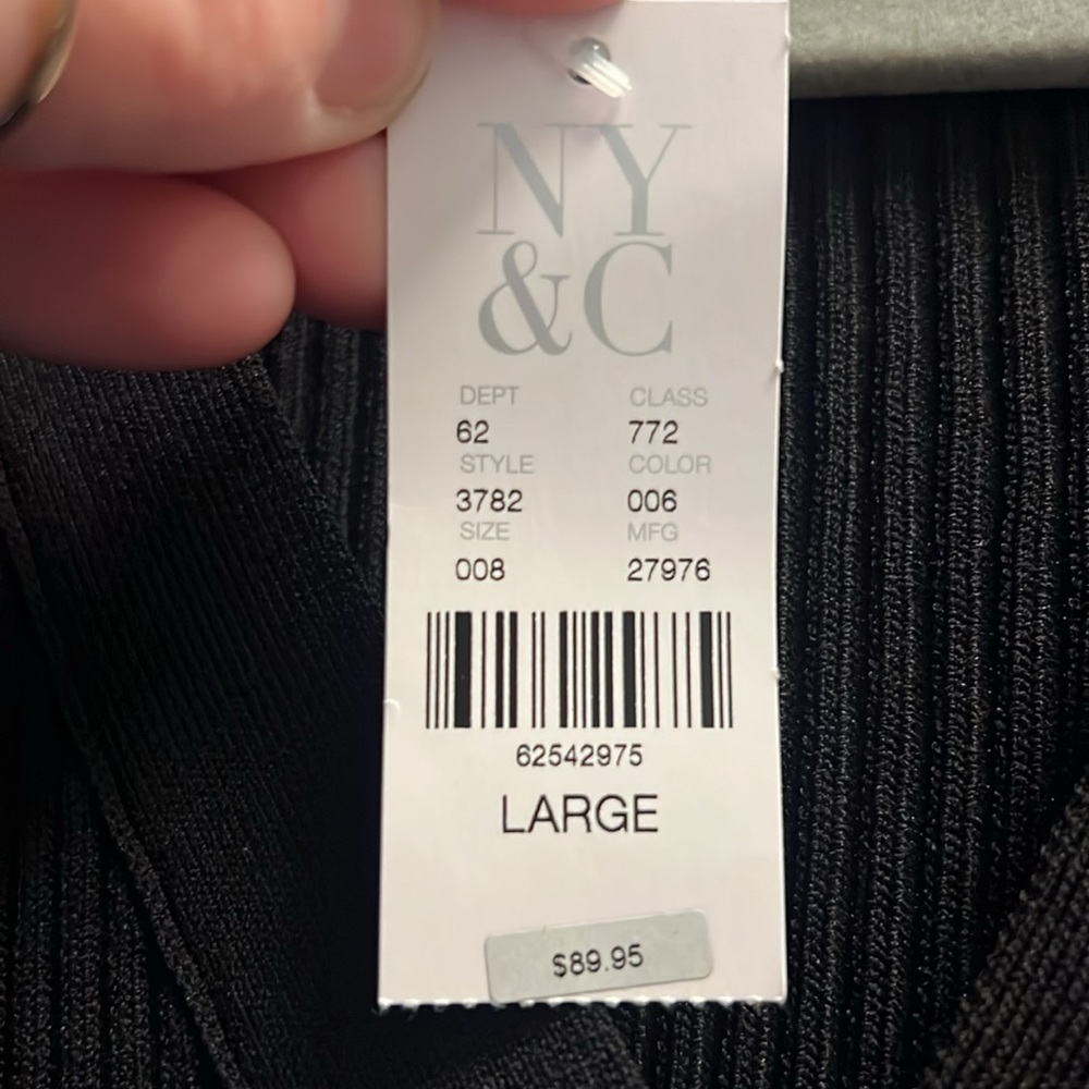 Black casual dress. NWT - Picture 4 of 4